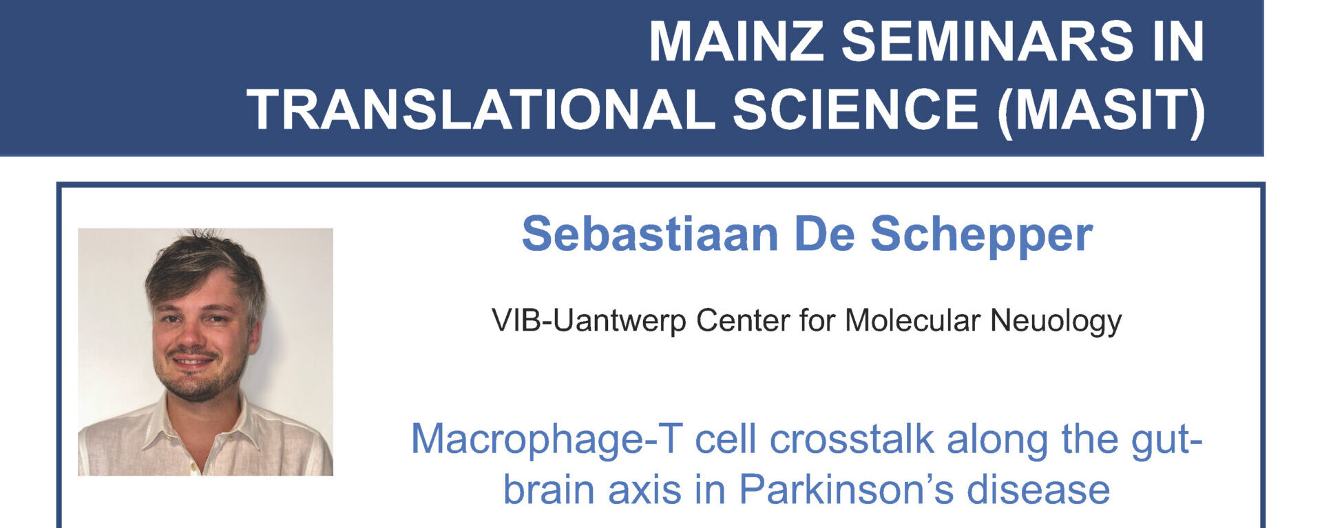 Announcement Mainz Immunology Seminar